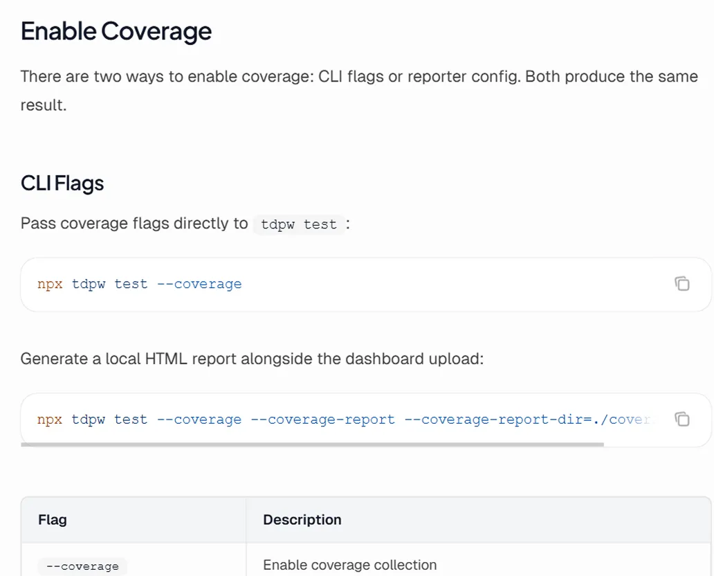 Code Coverage